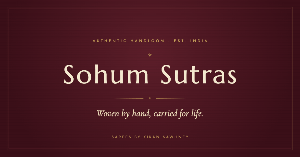 Blush and Ivory Ombré Linen Hand-Painted and Hand-Embroidered Saree